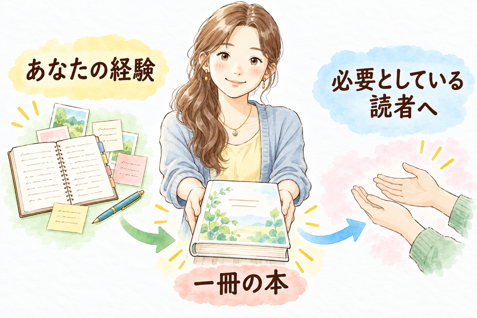 自分の経験を一冊にまとめ、必要としている人へ届ける。